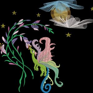 DRAGON CU FLORI